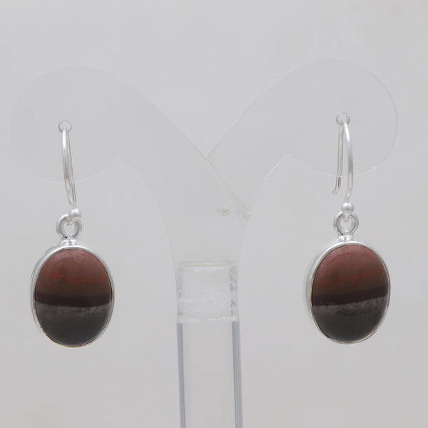 Polychrome Jasper Silver Earrings