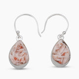 Barite Morocco Druse Silver Earrings