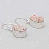 Barite Morocco Druse Silver Earrings