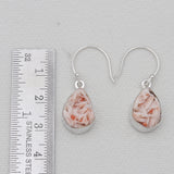 Barite Morocco Druse Silver Earrings