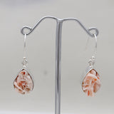 Barite Morocco Druse Silver Earrings