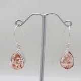 Barite Morocco Druse Silver Earrings