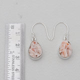 Barite Morocco Druse Silver Earrings