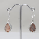 Barite Morocco Druse Silver Earrings