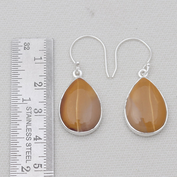 Mookaite Silver Earrings