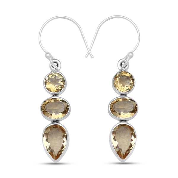 925 Silver Garnet Earrings