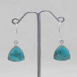 925 Sterling Silver Boulder Turquoise Earrings