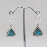 925 Sterling Silver Boulder Turquoise Earrings