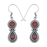 Blue Topaz Silver Earrings