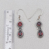 Blue Topaz Silver Earrings