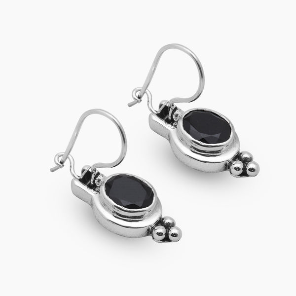 Crystal Quartz Silver Earrings