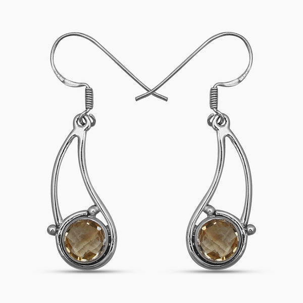 Amethyst Silver Earrings