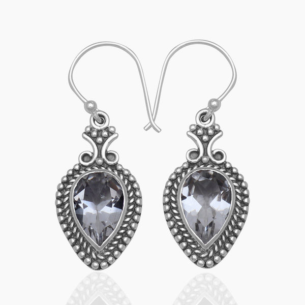 925 Sterling Silver Crystal Earrings