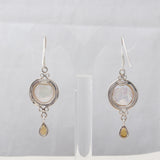 South Sea Pearl Silver Earrings