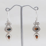 Turquoise Spiny Oyster Silver Earrings