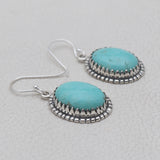 Mexican Turquoise Silver Earrings