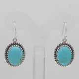 Mexican Turquoise Silver Earrings