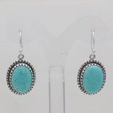 Mexican Turquoise Silver Earrings