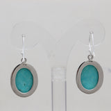 Mexican Turquoise Silver Earrings