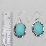 Mexican Turquoise Silver Earrings