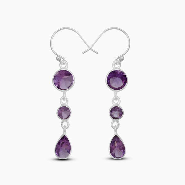 Chrysoprase Silver Earrings