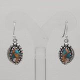 925 Silver Spiny Oyster Turquoise Earrings