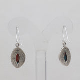 925 Silver Spiny Oyster Turquoise Earrings
