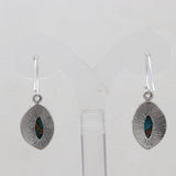 925 Silver Blue Copper Turquoise Earrings