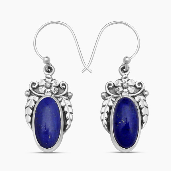 925 Silver Lapis Lazuli Earrings