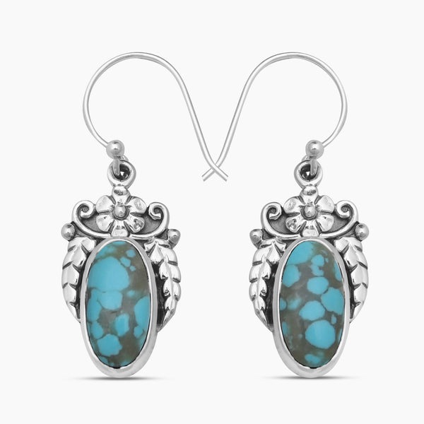 925 Silver Mexican Turquoise Earrings
