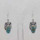 925 Silver Mexican Turquoise Earrings