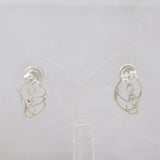Pearl & White Topaz Silver Studs Earrings