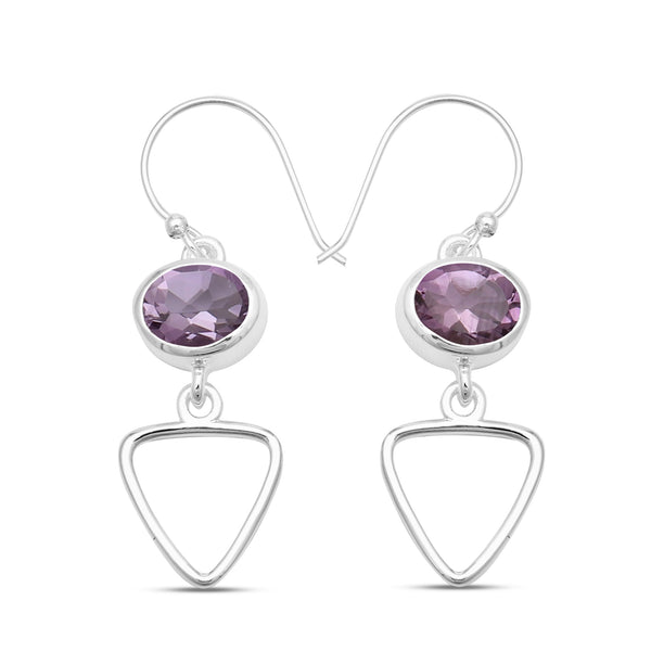 925 Sterling Silver Citrine Earrings