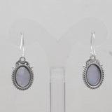 925 Silver Blue Lace Agate Earrings