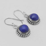 Lapis Lazuli Silver Earrings