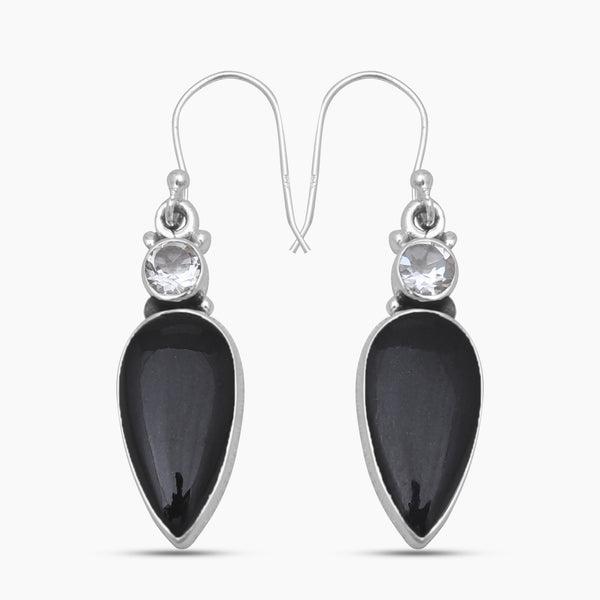 925 Sterling Silver Morado Opal Earrings