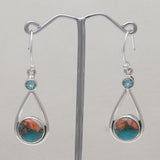 925 Silver Turquoise Spiny Oyster Earrings