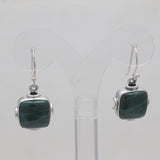 925 Silver Malachite Earrings