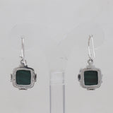 925 Silver Malachite Earrings