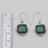 925 Silver Malachite Earrings