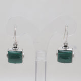 925 Silver Malachite Earrings