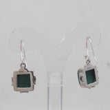 925 Silver Malachite Earrings