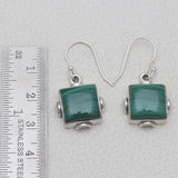 925 Silver Malachite Earrings