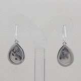 925 Silver Dendritic Opal Earrings
