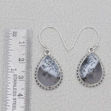 925 Silver Dendritic Opal Earrings