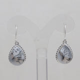 925 Silver Dendritic Opal Earrings