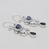 Dendritic Opal Silver Earrings