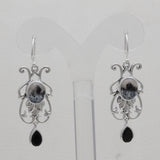 Dendritic Opal Silver Earrings