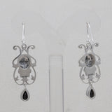 Dendritic Opal Silver Earrings