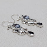 Dendritic Opal Silver Earrings
